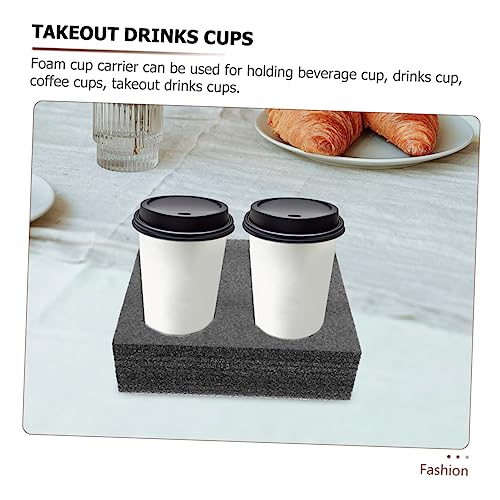 Mobestech 6 Pcs Cup Holder Tray Cupholder Tray Foam Cup Holder Beverage Cup Holder Cup Holders for Drinks Coffee Cup Holder Drinks Holder Takeout Packing Tray Beverage Cup Carrier Tray Shelf