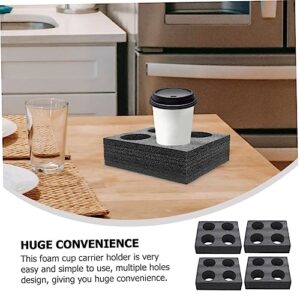 Mobestech 6 Pcs Cup Holder Tray Cupholder Tray Foam Cup Holder Beverage Cup Holder Cup Holders for Drinks Coffee Cup Holder Drinks Holder Takeout Packing Tray Beverage Cup Carrier Tray Shelf