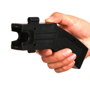 GOAEO Self-Defense Heavy Duty Stun Gun for Men & Women,15 Foot Range,1.80 µC Painful Charge,LED Flashlight,Safety Switch