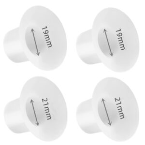flange inserts multi-pack 19mm 21mm 4pcs replaceable option for most 24mm breast pump flange size reduction, pum part silicone inserts