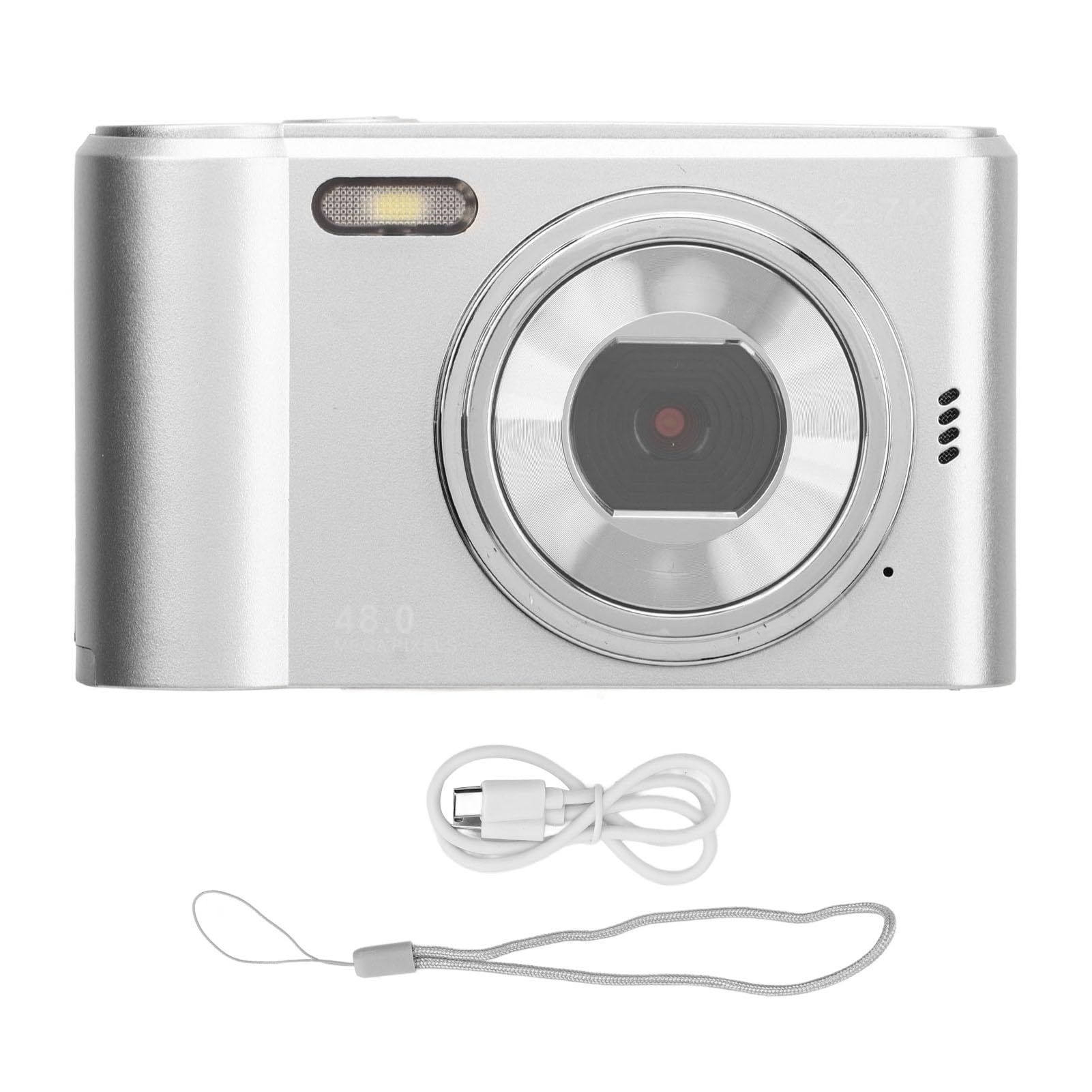 Digital Camera, 2.4in IPS Screen 16x Zoom Fine Workmanship Vlogging Camera Party for Students