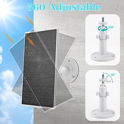 Solar Panel Charger for Arlo Camera, Power Compatible with Pro 4, Arlo Pro 5S, Pro 3, Floodlight, Ultra 2, and Ultra Cameras, 13ft/4m Cable, 6V4.5W, 2PCs