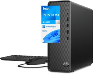 hp high performance slim desktop for business computer, intel pentium silver j5040 (up to 3.2ghz), 32gb ddr4 ram, 1tb pcie ssd, intel uhd graphics 605, mouse & desktop & keybord combo, win 11 home