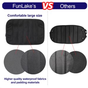 FunLake 2-in-1 Airplane Footrest Pillow - Inflatable Travel Foot Hammock & Cushioned Foot Pad for Ultimate Comfort on Flights, Travel Accessories, Portable Foot Rest for Flights