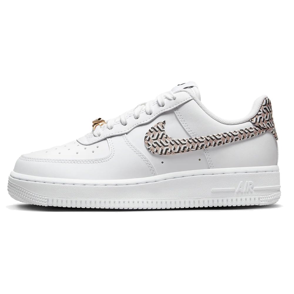 Nike Air Force 1 Low Womens White Hemp Black Size 7