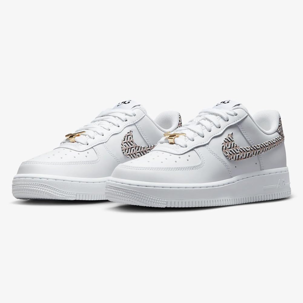 Nike Air Force 1 Low Womens White Hemp Black Size 7