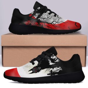 Halloween Shoes for Men Women Personalized Moon Wolf Running Sneakers Breathable Casual Sport Tennis Shoes Black Size 12