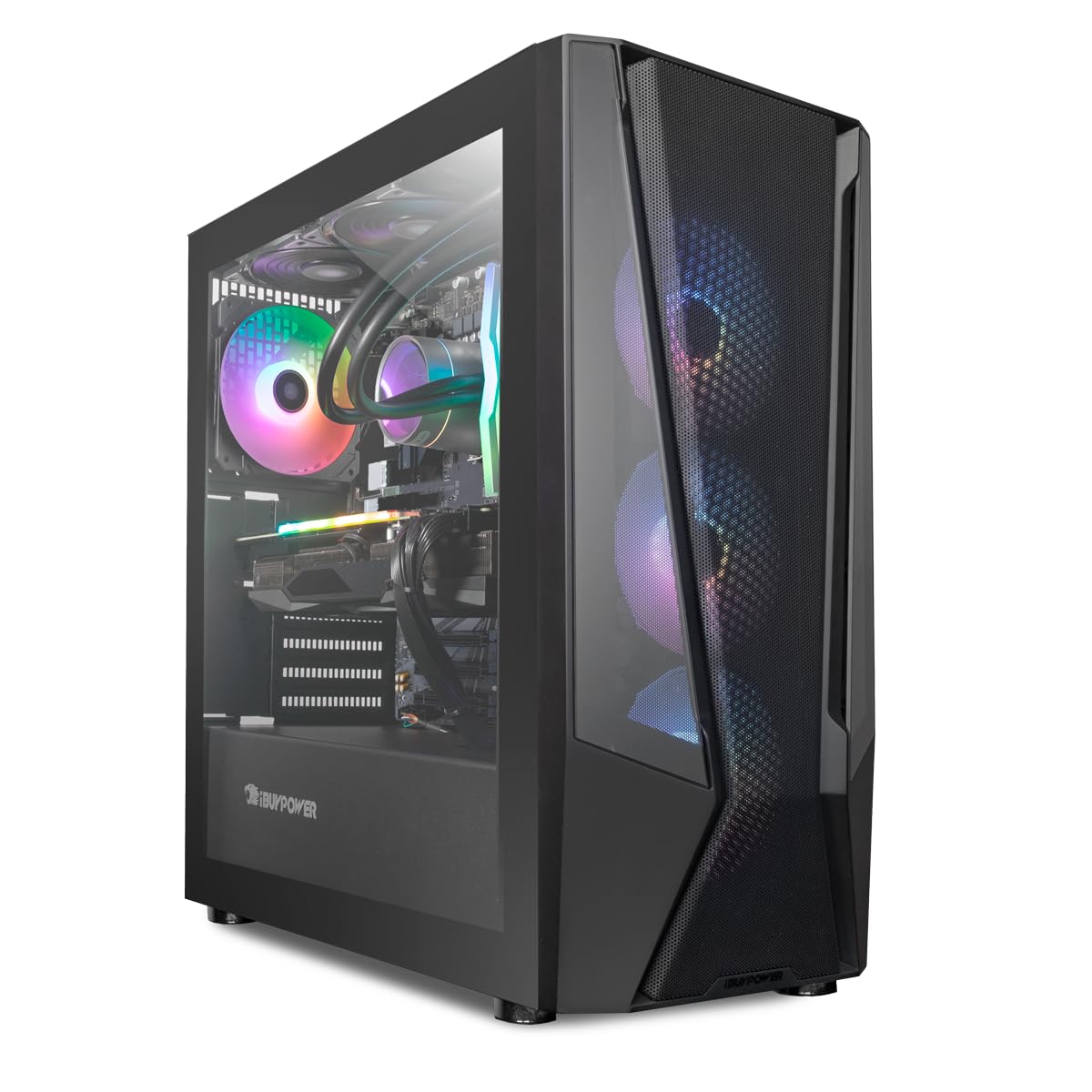 iBUYPOWER TraceMesh Gaming PC Computer Desktop TraceMeshI7N4601 (Intel Core i7 13700F, RTX 4060 8GB, 32 GB DDR5 5200 Mhz RGB (16 x 2), 1TB NVMe SSD, Windows 11 Home)