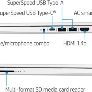 HP 14" Ultra-Light Laptop for Students and Business - Intel Quad-Core Processor, 4GB RAM, 64GB eMMC, 1-Year Office 365, 11H Long Battery Life, Wi-Fi, Bluetooth, Webcam, Win11 H in S
