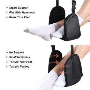 Airplane Foot Hammock Foot Rest for Airplane Travel Foot Hammock Under Desk Office Foot Hammock Airplane Leg Rest Big Foot Hammock