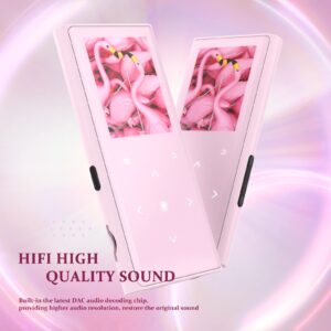 128GB Mp3 Player with Bluetooth 5.2,COCONISE Music Player with Speaker Hi-Fi Lossless Sound Quality, with FM Radio, Voice Recording, E-Book Function,Super Light Perfect for Running