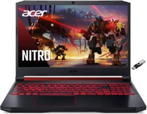 acer nitro gaming laptop 2022-15.6" fhd nvidia geforce rtx 3050 ti - intel core i7-11800h 8 cores - 16gb ddr4 1tb ssd -backlit keyboard wi-fi 6 bluetooth 5.1 - win11 home tlg 32gb usb