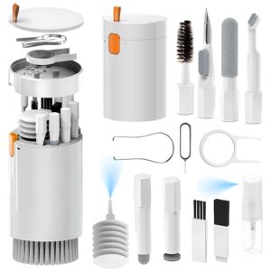 20 in 1 multifunctional cleaning kit for apple airpods,iphone,pad charging port,repair cleaner tool kit for camera lens,earbuds,laptop,mechanical keyboard,sim ejecy tool,electronic product cleaning