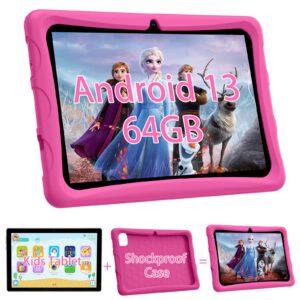 colorroom 2024 new 2 in 1 tablet pc, 10inch android 13 tablet with keyboard, 8gb+128gb, case, mouse, stylus, quad core 2.0ghz, hd touch screen, dual camera, dual wi-fi 6, bluetooth, tableta pc
