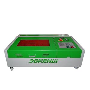 sdkehui laser engraving machine, 40w co2 laser engraver, 12x8inch 300x200mm, lcd display, with built-in rotary axis, with usb port