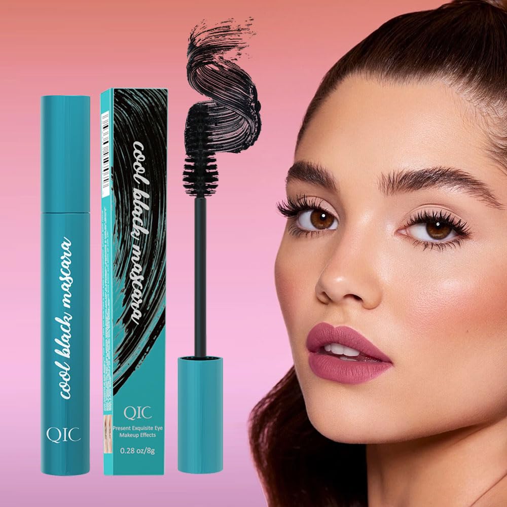 Mascara Liquid Lash Extensions, Lengthening and Volumizing False Eyelashes Effect Mascara, Long-Lasting and Lash-Doubling Formula, Waterproof & Smudge-Proof Mascara