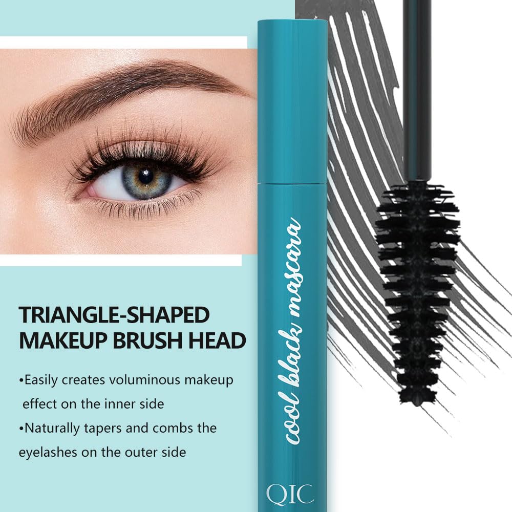 Mascara Liquid Lash Extensions, Lengthening and Volumizing False Eyelashes Effect Mascara, Long-Lasting and Lash-Doubling Formula, Waterproof & Smudge-Proof Mascara