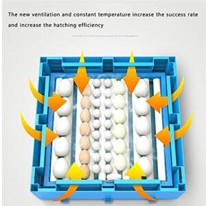 Egg Incubator with 36 LED Luminous Egg Candle Tester and Temperature Control Function and Humidity Control LCD Display Controller for Hatching Chicken Duck Goose Quail