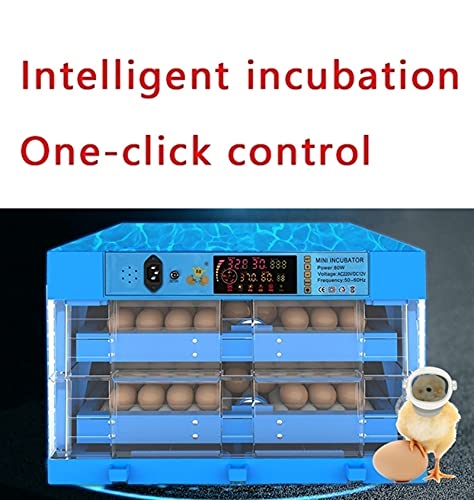 Egg Incubator with 36 LED Luminous Egg Candle Tester and Temperature Control Function and Humidity Control LCD Display Controller for Hatching Chicken Duck Goose Quail