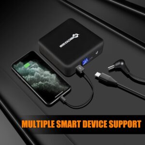 ANTARCTICA GEAR Portable Battery Power Bank 12V 16000mAh for Heated Jackets, Phone Battery Pack for Heating Coat