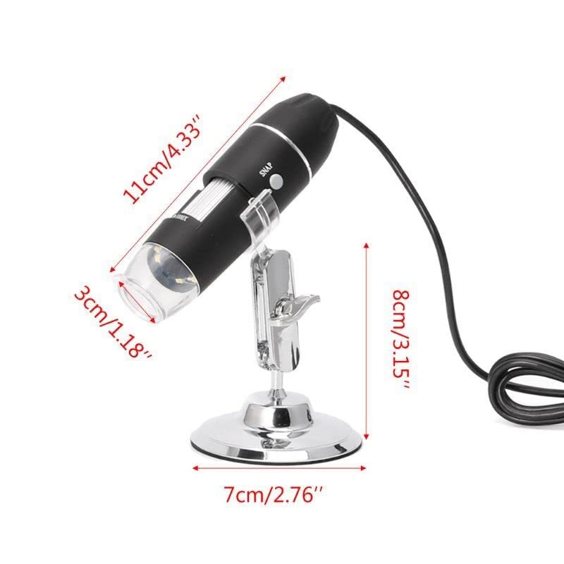 Handheld Digital Microscope Accessories 1600X USB Digital Microscope Camera 8LED Magnifier with Hold Stand Microscope Accessories