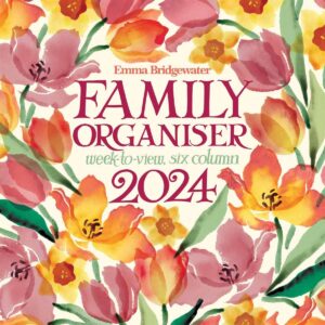 emma bridgewater golden tulips family planner calendar 2024