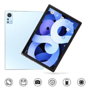 ASHATA Tablet 10.1 Inch for Android 11, 4GB RAM 128GB ROM Tablet, HD Screen MTK6762 Front 2MP Rear 5MP Camera with WiFi BT FM OTG 5000mAh Dual SIM Card Slots (Blue)