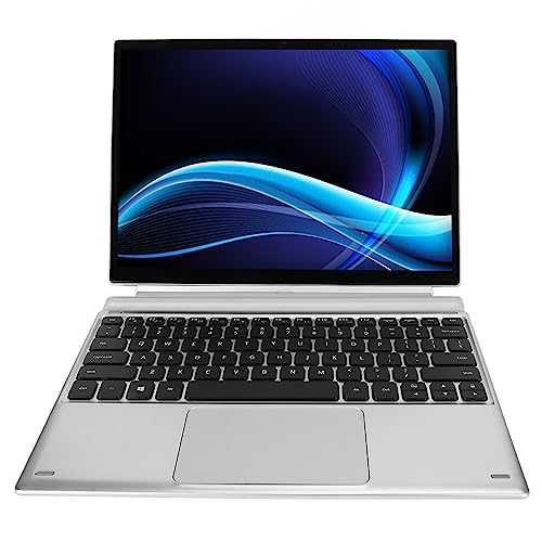 Haofy HD Tablet Laptop 3500mAh Ultra Slim 2 in 1 Laptop 100-240V 3K Touch Screen with Magnetic Keyboard for Entertainment (US Plug 8GB+1TB)