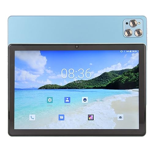 Haofy 10.1 Inch Tablet, 10.1 Inch Tablet PC 5GWIFI Quad Core Processor 8MP Front Camera 8GB RAM 256GB ROM for Work for Learning (US Plug)