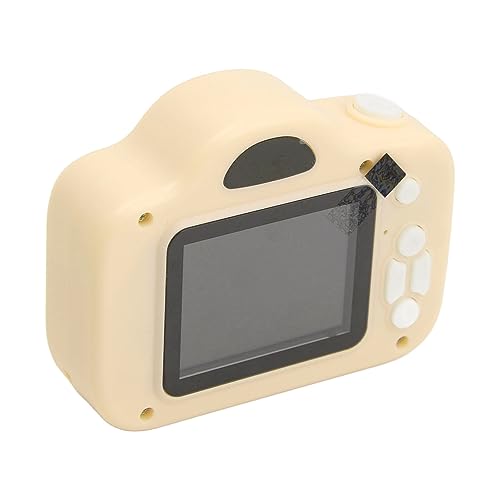 Rechargeable Camera, Single Lens Video Digital Camera 2 Inch IPS Screen Multiple Filters for Birthday Gift (Yellow)