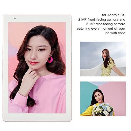 Haofy Call Tablet, 2.4G 5G WiFi 8.1 Inch Tablet 4GB RAM 64GB ROM 100-240V Gold for Reading for Android 10 (US Plug)