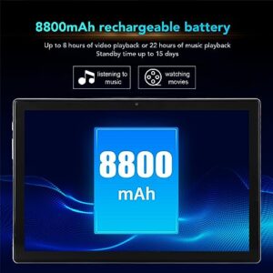 Business Tablet, 10.1 Inch Tablet 8 Core CPU US Plug 100‑240V 5G WiFi with Headset for Learning for Android 11.0 (#3)