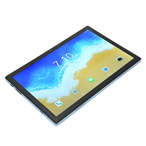 Haofy Tablet PC, 10.0 Inch 1920x1200 IPS HD Tablet Octa Core Processor 4GLTE 5GWiF US Plug 100-240V for Office (Blue)