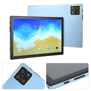 Haofy Tablet PC, 10.0 Inch 1920x1200 IPS HD Tablet Octa Core Processor 4GLTE 5GWiF US Plug 100-240V for Office (Blue)