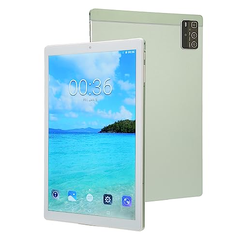 Haofy HD Tablet, Support 4G Call, 10.1 Inch Tablet, Fast Charge, 6GB RAM, 128GB ROM, US Plug, 100-240V, Front 5MP, Rear 8MP, to Work and Study (Green)