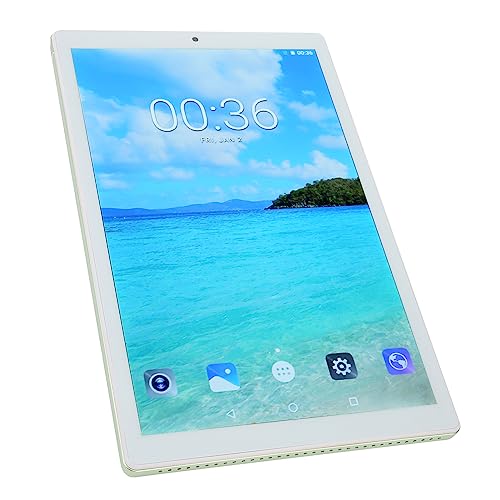 Haofy HD Tablet, Support 4G Call, 10.1 Inch Tablet, Fast Charge, 6GB RAM, 128GB ROM, US Plug, 100-240V, Front 5MP, Rear 8MP, to Work and Study (Green)