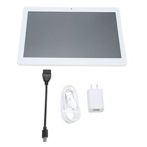 Haofy 10.1 Inch HD Tablet PC 2560x1600 Resolution 100-240V 2.4G 5G WiFi Study Tablet PC for Android 12 (US Plug)