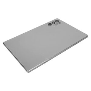 Haofy Tablet, 8 Core MT6753 CPU Intelligent Tablet 128GB ROM Dual Speaker 100-240V US Plug for Office (Silver Grey)