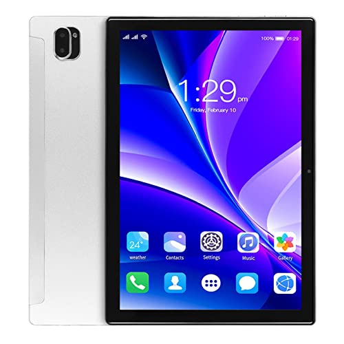 Haofy 4G LTE Tablet, Tablet PC 10.1 Inch FHD Dual Camera 6GB RAM 128GB ROM 3 Card Slots for Family (US Plug)