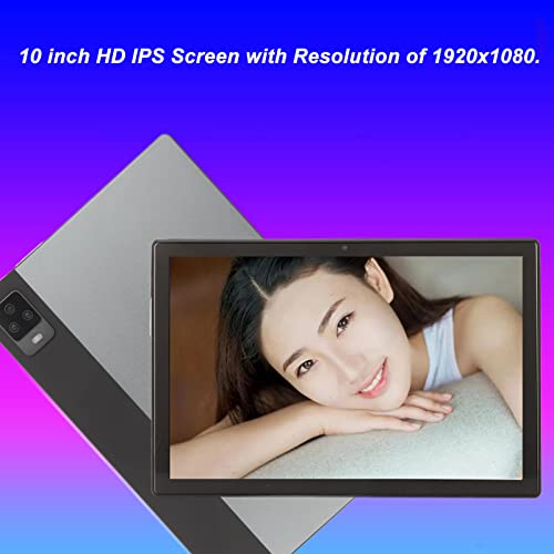 Haofy Tablet PC, 10 Inch Tablet Night Reading Mode 8GB RAM 256GB ROM 100-240V for Android 12 for Elderly Reading (US Plug)