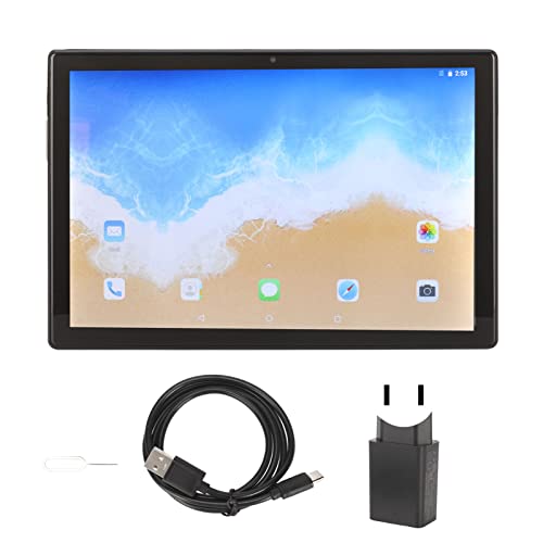 Haofy Tablet PC, 10 Inch Tablet Night Reading Mode 8GB RAM 256GB ROM 100-240V for Android 12 for Elderly Reading (US Plug)