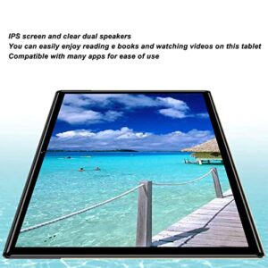 Haofy Tablet PC, 10 Inch Tablet Night Reading Mode 8GB RAM 256GB ROM 100-240V for Android 12 for Elderly Reading (US Plug)