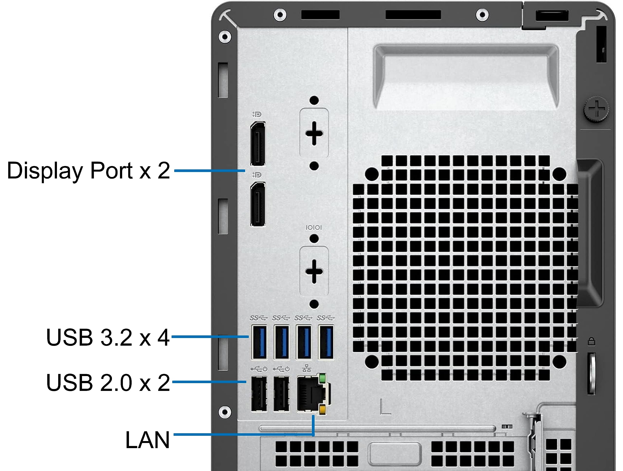 Dell 5000 Optiplex Tower Computer - Intel i9-12900K, 64GB RAM, 4TB NVMe SSD, DisplayPort, HDMI, DVDRW, Wi-Fi, BT, USB-C 10GBps, Windows 11 Pro