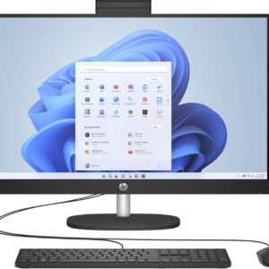 HP 27 All-in-One Desktop 4TB SSD 64GB RAM (Intel 13th Generation Core i7 Processor with 10 cores - Turbo Boost to 5.0GHz, 4 TB SSD, 64 GB RAM, 27-inch FullHD, Win 11) PC Computer Essential Pavilion