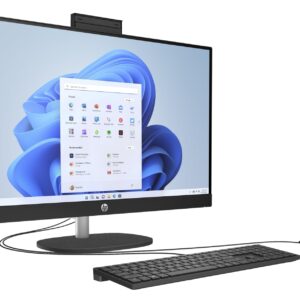 HP 27 All-in-One Desktop 4TB SSD 64GB RAM (Intel 13th Generation Core i7 Processor with 10 cores - Turbo Boost to 5.0GHz, 4 TB SSD, 64 GB RAM, 27-inch FullHD, Win 11) PC Computer Essential Pavilion