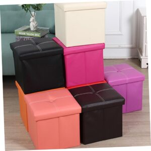 Cabilock 2pcs Shoe Storage Bench Cube Small Stool Chair Entryway Small Chest Shoe Bench Cabinet Bench Clothes Basket Storage Cube Toys Organizer Books Storage Table