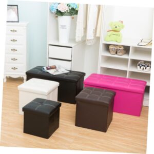 Cabilock 2pcs Shoe Storage Bench Cube Small Stool Chair Entryway Small Chest Shoe Bench Cabinet Bench Clothes Basket Storage Cube Toys Organizer Books Storage Table