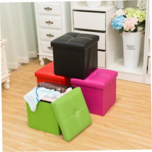 Cabilock 2pcs Shoe Storage Bench Cube Small Stool Chair Entryway Small Chest Shoe Bench Cabinet Bench Clothes Basket Storage Cube Toys Organizer Books Storage Table