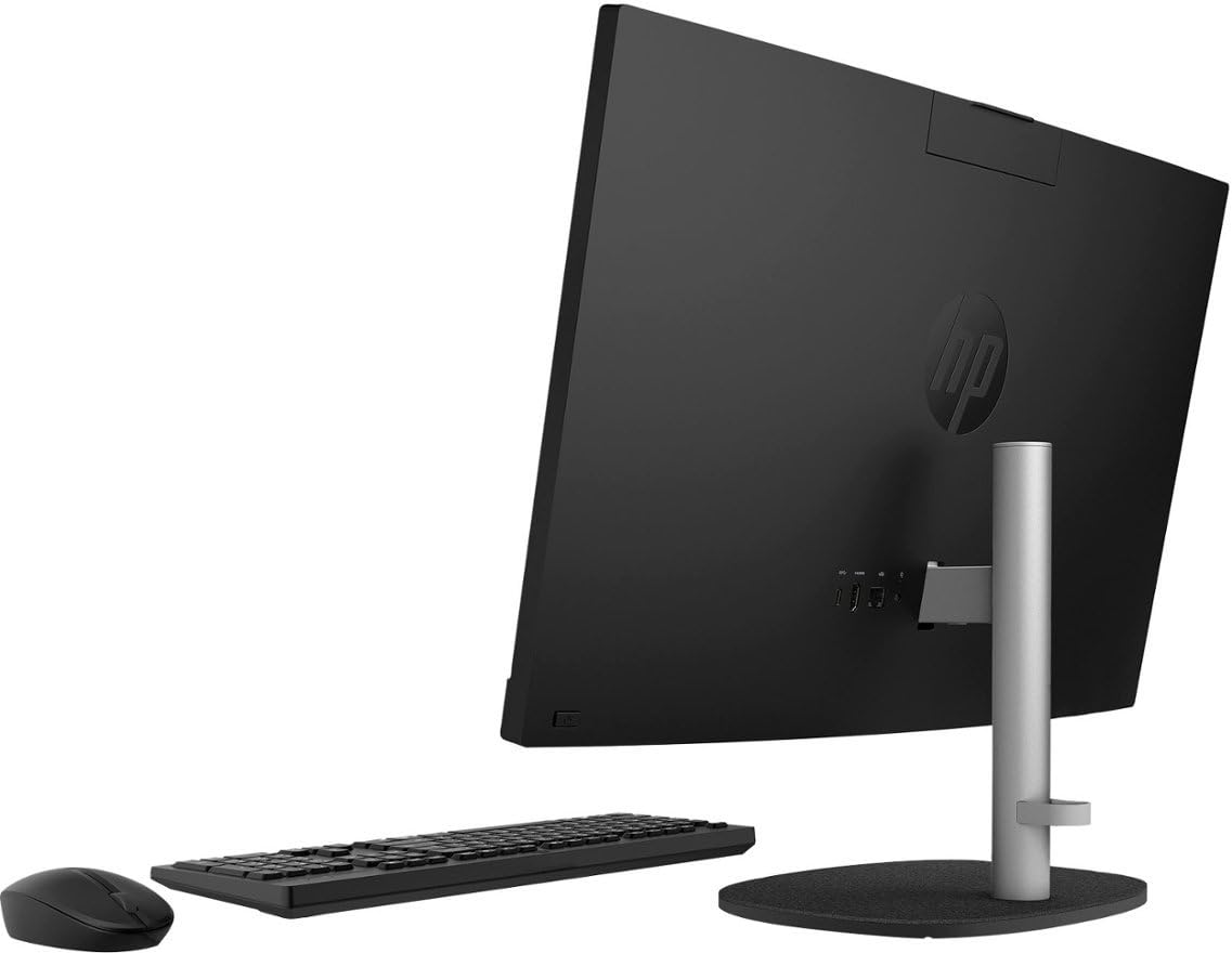 HP 27 All-in-One Touch Desktop 1TB SSD 64GB RAM (AMD Ryzen 7 with 8 cores and Max Boost to 4.50GHz, 1 TB SSD, 64 GB RAM, 27-inch FullHD Touchscreen, Win 11) PC Computer Essential Pavilion