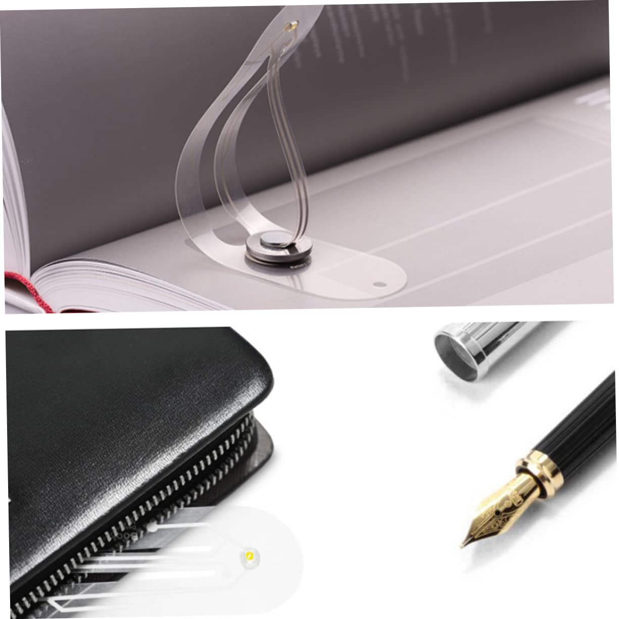 DOITOOL Led Desk Light Reading Light Foldable Desk Lamp Flexible Desk Light Bookmark Light Student Night Light Portable